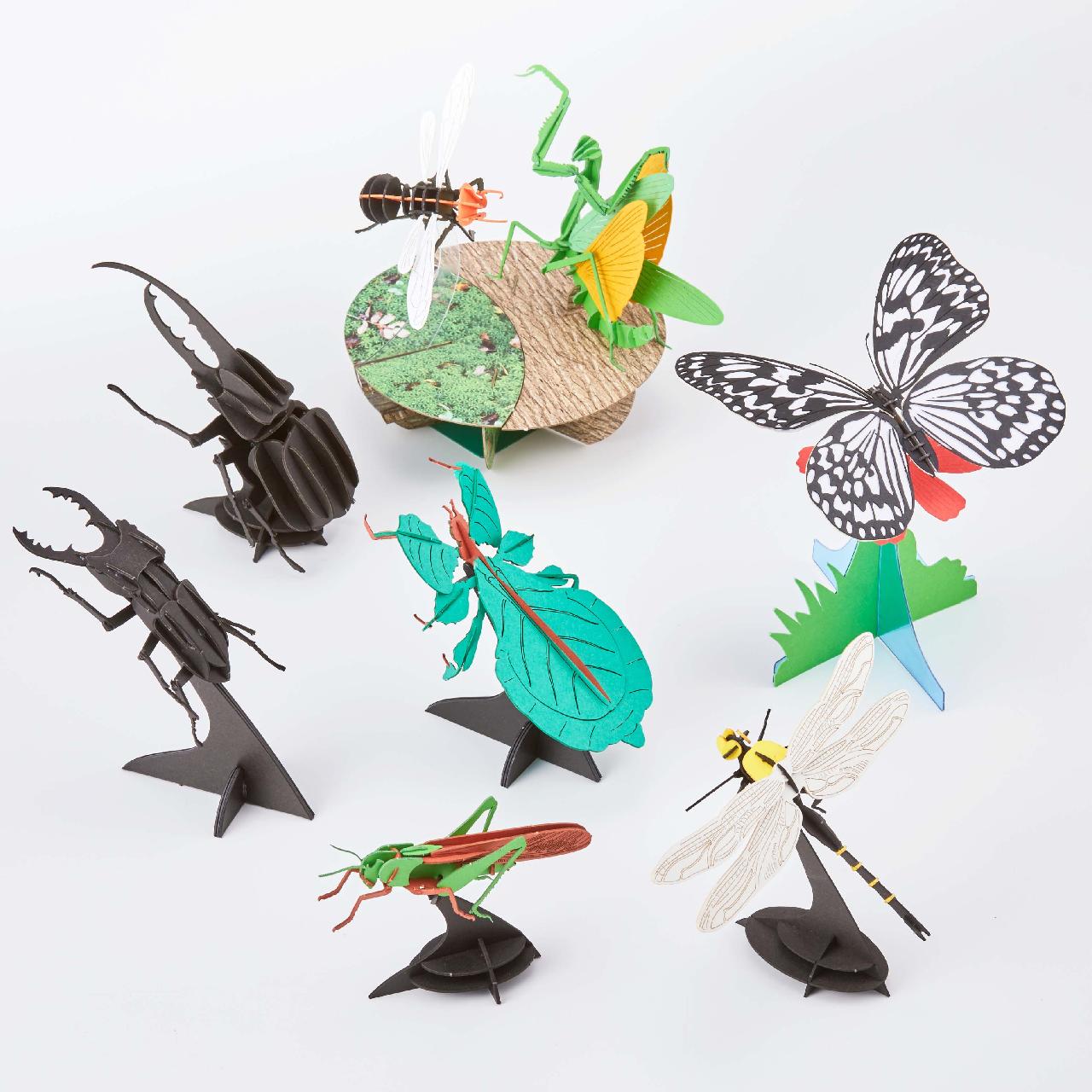 「昆虫ファンに贈る！リアルな3D立体ペーパーパズルで知育アイテムを作ろう」