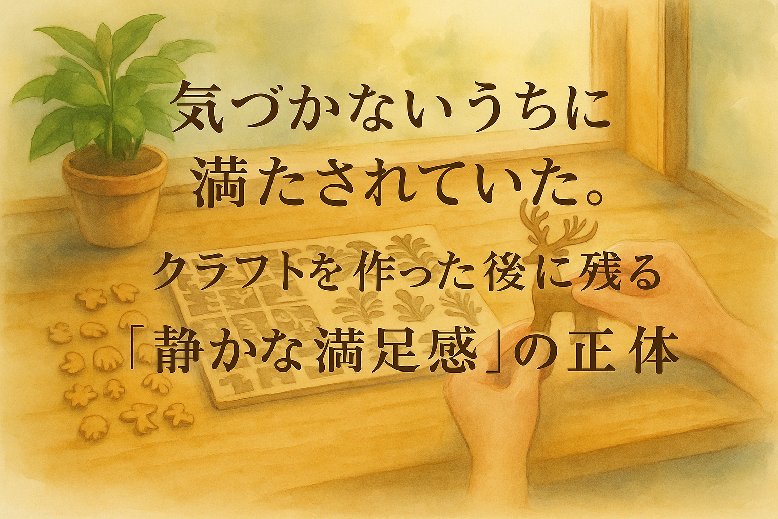 気づかないうちに満たされていた。