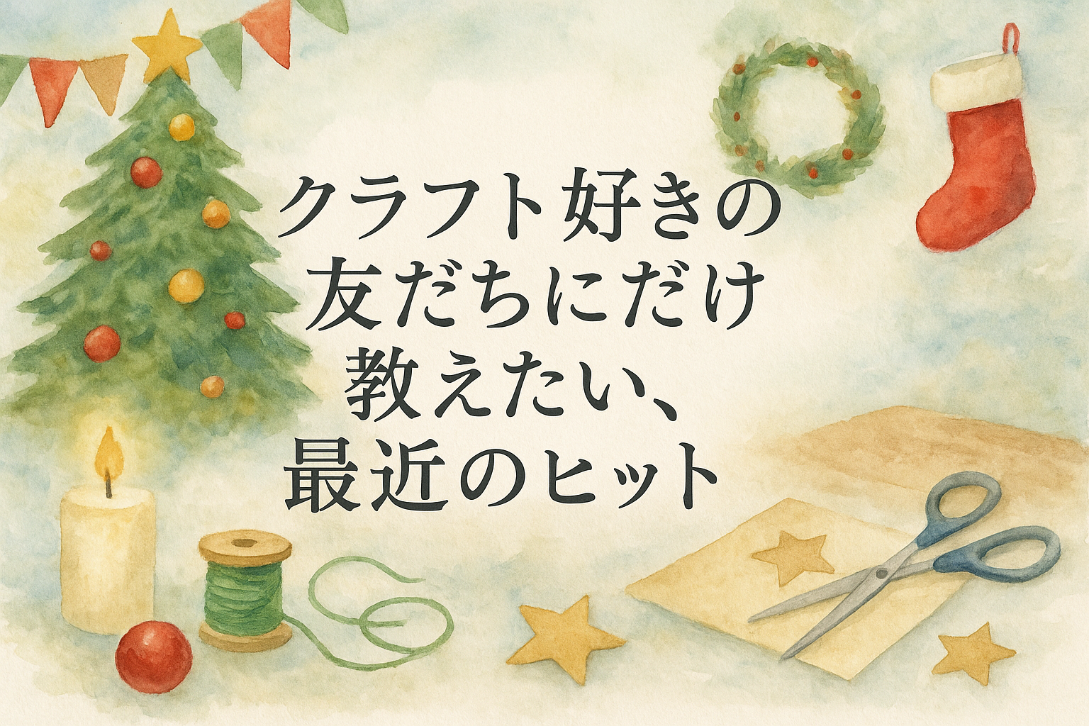 クラフト好きの友だちにだけ教えたい、最近のヒット。