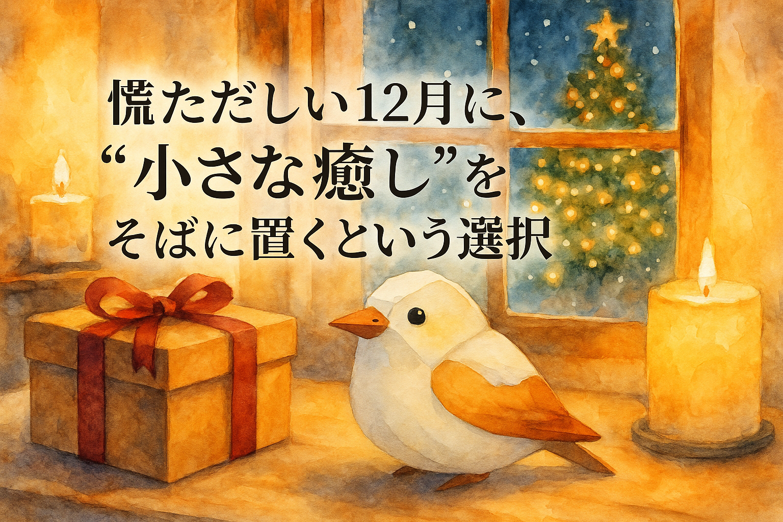 慌ただしい12月に、“小さな癒し”をそばに置くという選択